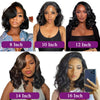 Best short wavy curly women's human hair medium size wigs