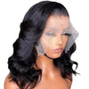 Best short wavy curly women's human hair medium size wigs
