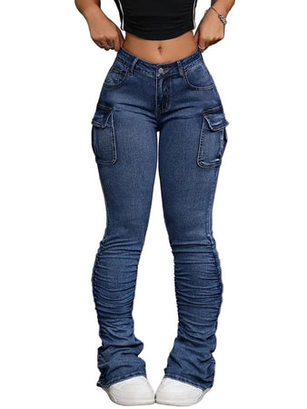 jeans high waist
high-waisted jeans
wide leg jeans women
wide leg women's jeans
high waist jeans, wide leg
Women's high-waisted jeans - Bottom- MICAELLIE